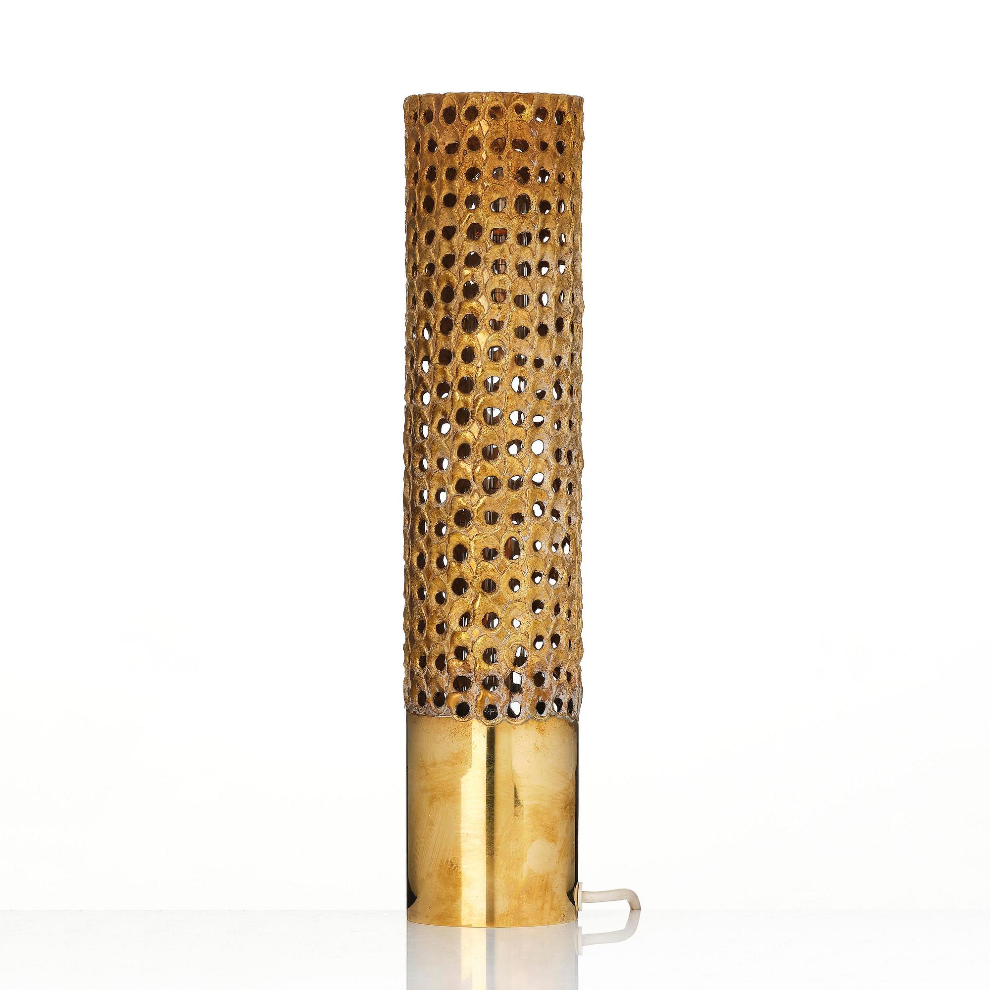 Pierre Forssell, bordslampa, Mässingstudion, Skultuna, 1986.