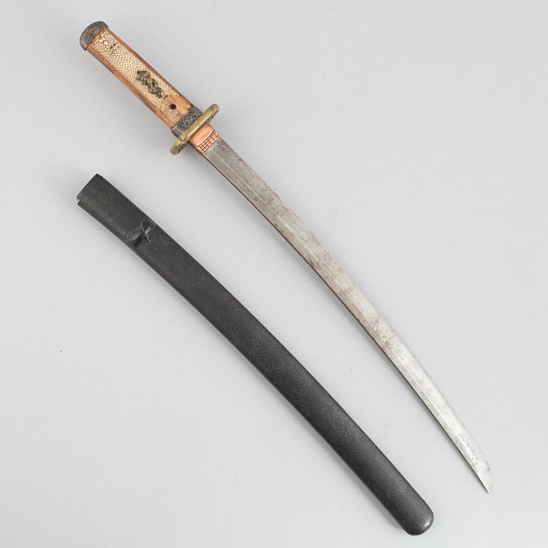Wakizashi, Japan, mei Kanabo Hayato Jyo Masazane Saku, Tenmon 1500-tal.