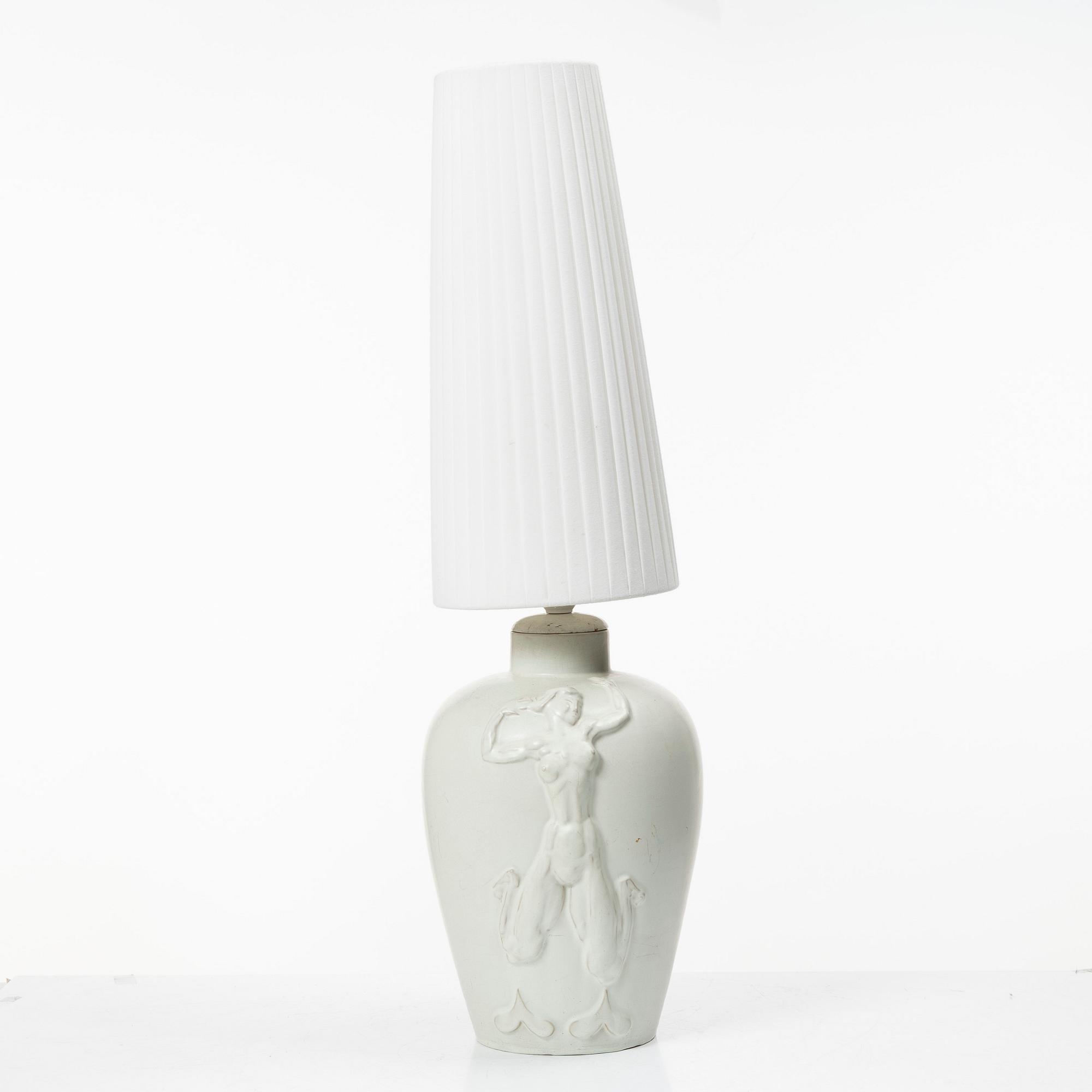 Table lamp, Upsala Ekeby, 1920s/30s.