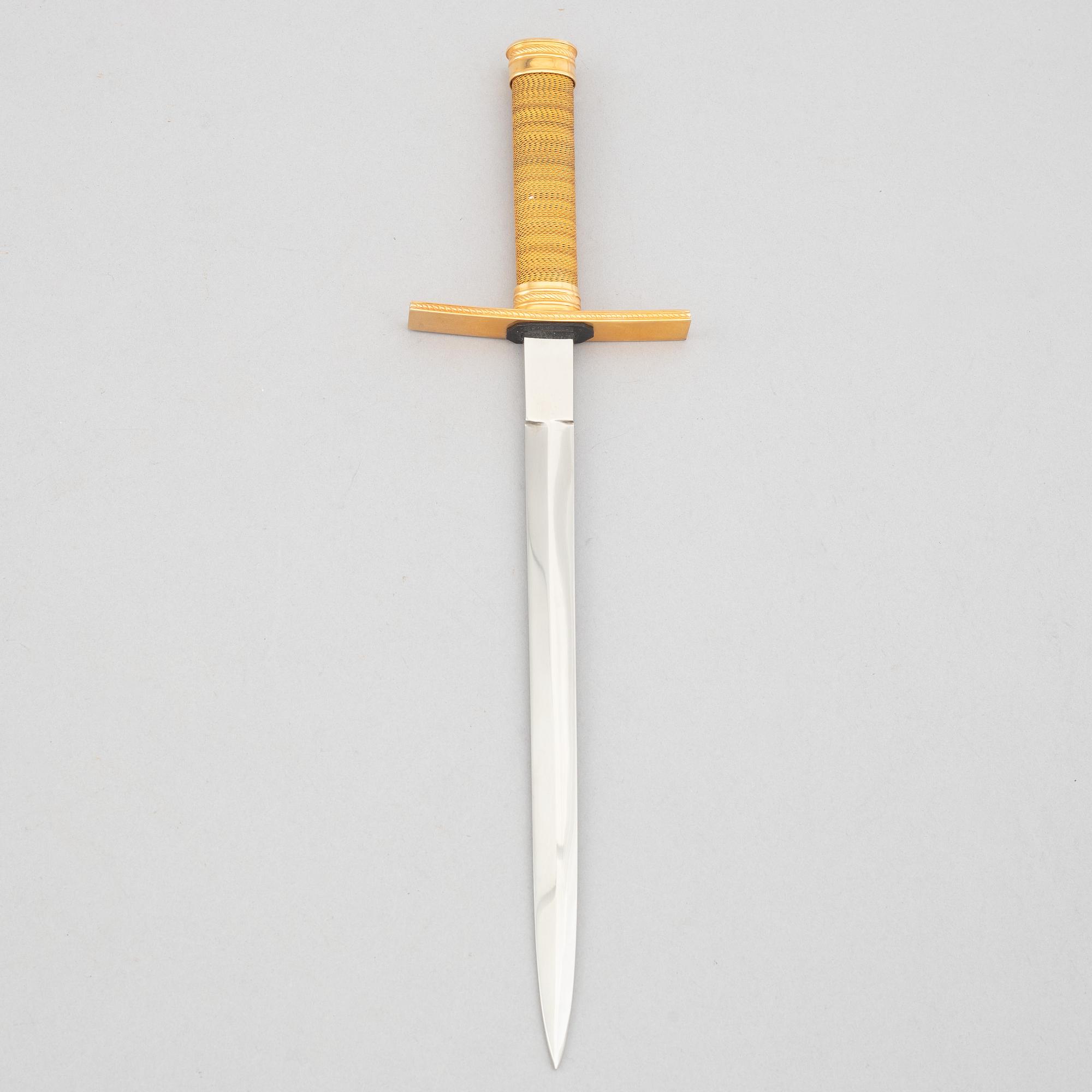 A Swedish Air force officer's dagger, with scabbard.
