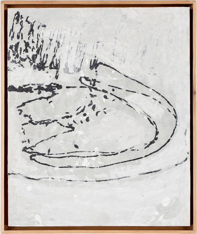 JOAN GOPAR, blandteknik på pannå, sign a tergo.