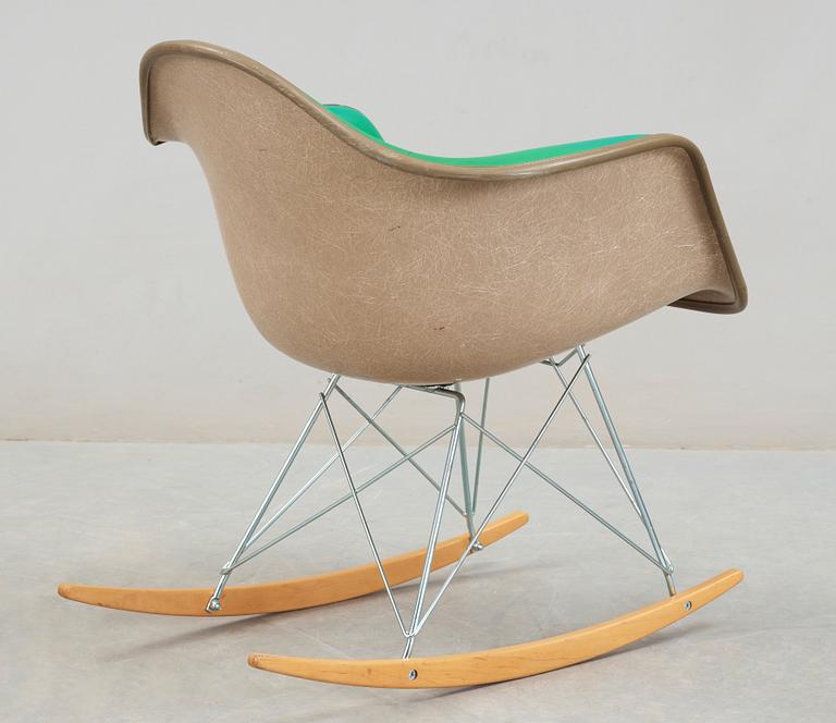 A Charles & Ray Eames Rocking Chair, 'RAR', Herman Miller, USA, probably 1960's.