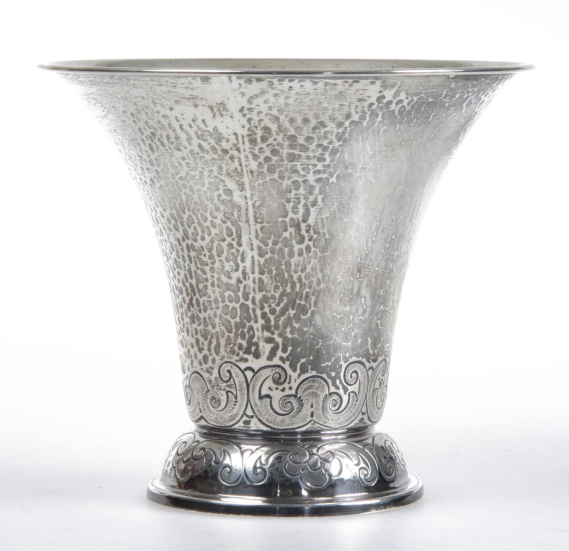 SKÅL, silver, K. Anderson, 1927. Vikt ca 362 gr.