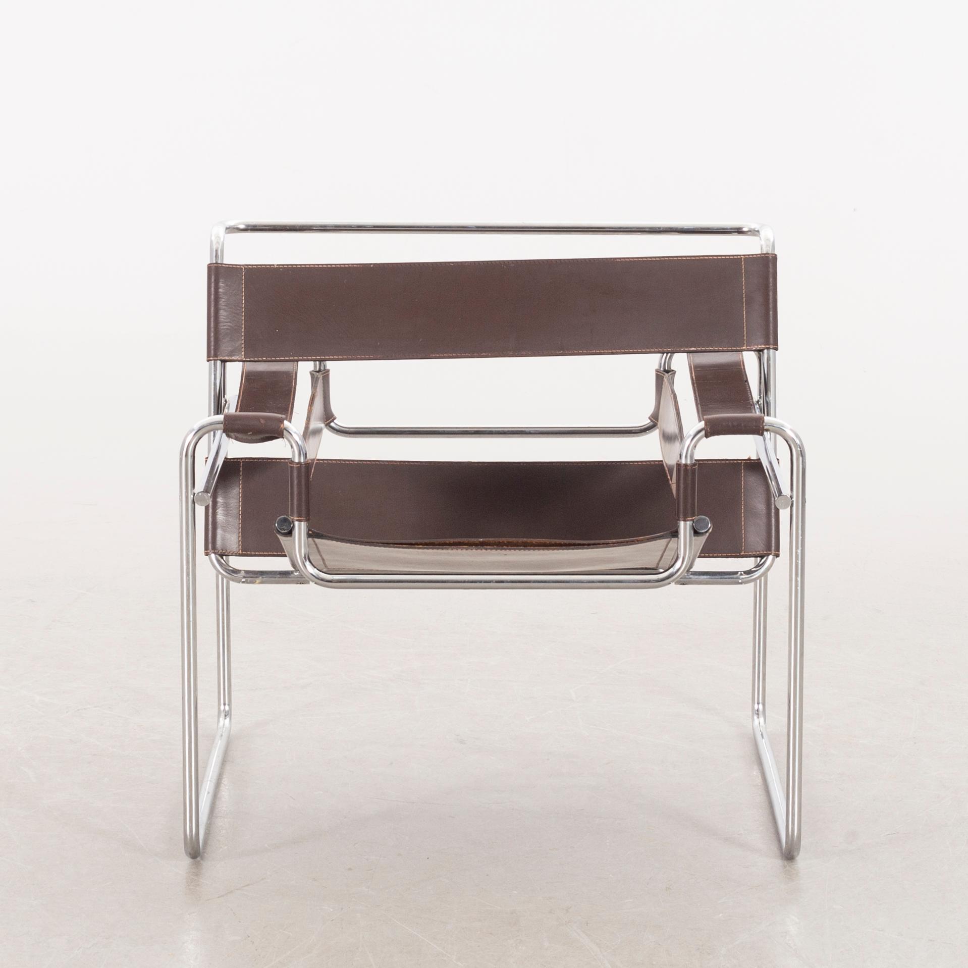 MARCEL BREUER, a "Wassily" armchair for Gavina.