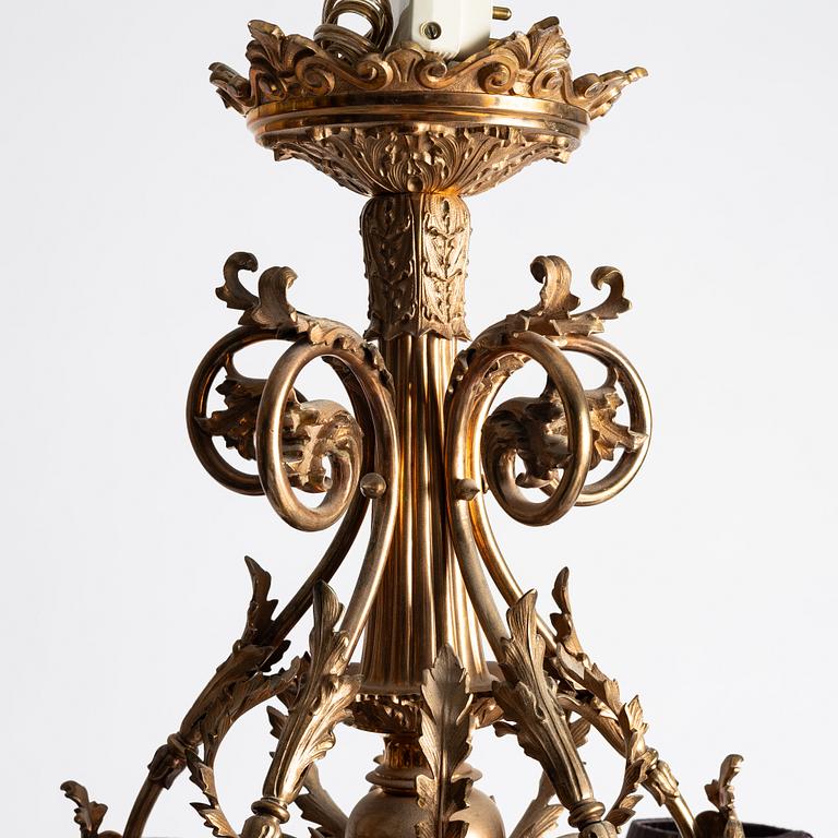 Chandelier, Oscarian, Otto Meyer & Co., circa 1900.