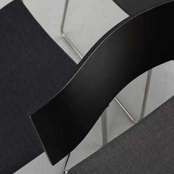 Johannes Foersom & Peter Hiort-Lorenzen, a set of eight 'Campus' chairs, Lammhults, after 1992.