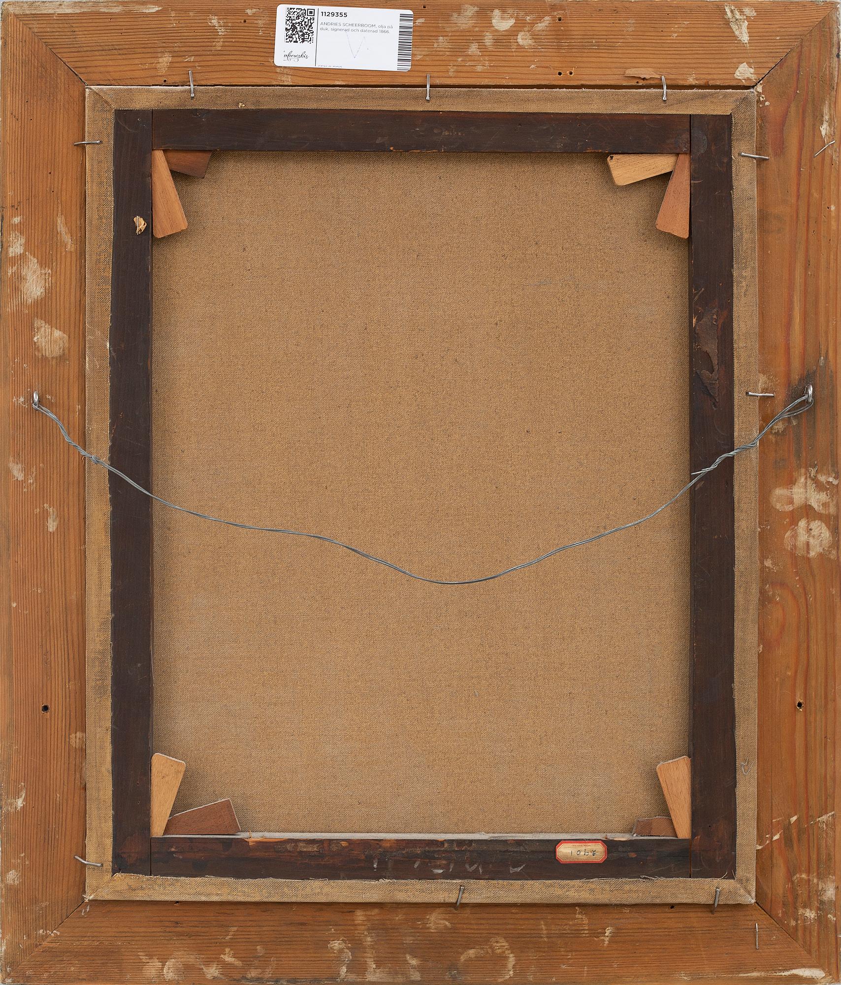 oil on canvas, signed and dated 1866.