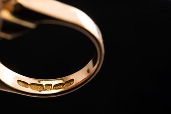 SORMUS, Björn Weckström. Vanhahiontaisia timantteja n. 0.85 ct, Kruunu-Koru Oy Helsinki 1965. Paino 7,8 g.