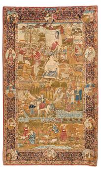 448. An antique Tabriz rug, Northwest Persia, c. 267 x 162 cm.