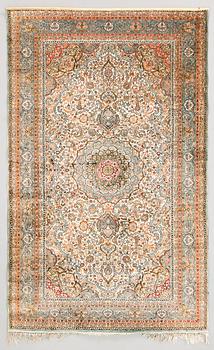 A rug, Oriental, silk, Ca. 151x95 cm.