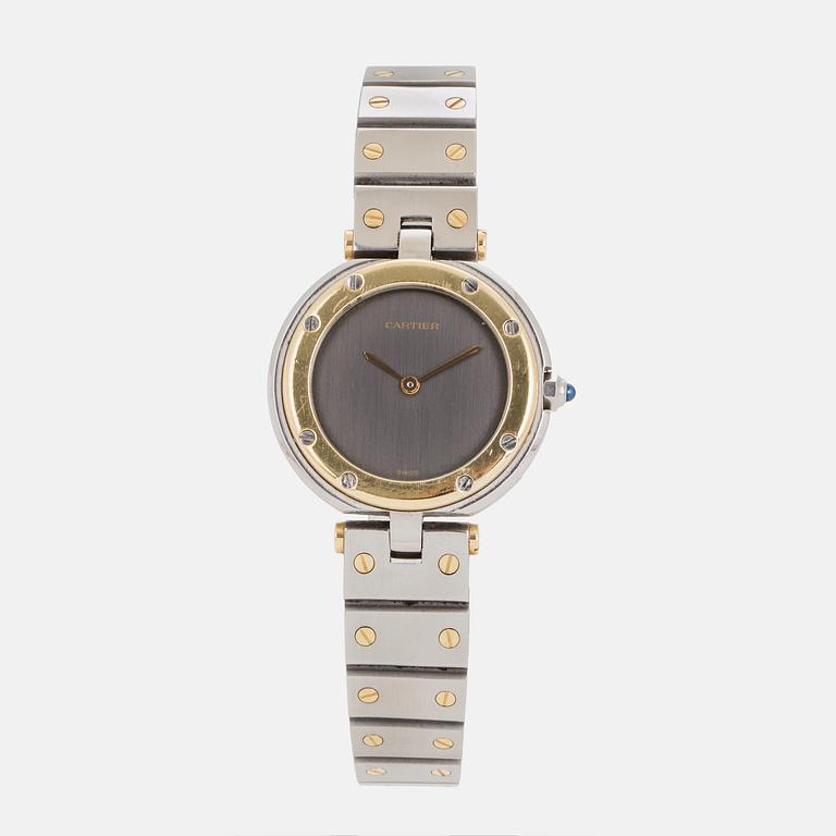 CARTIER, Santos Ronde, wristwatch, 28 mm,