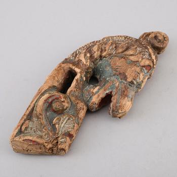 DEKORELEMENT, trä, 1800-tal.
