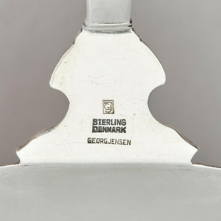 Georg Jensen, bestickservis, 153 delar, "Konge/Acorn", sterling silver och rostfritt, design Johan Rohde, Köpenhamn 1933-1944.