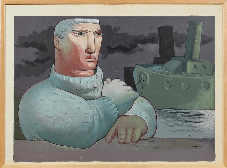 PASCUAL DI BIANCO, kolorerad litografi, signerad.