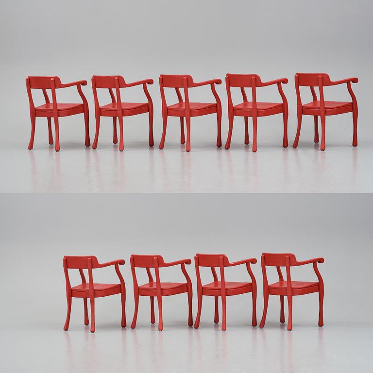 Jens Fager, a set of 9 "Raw" armchairs for Muuto, Denmark, post 2008.