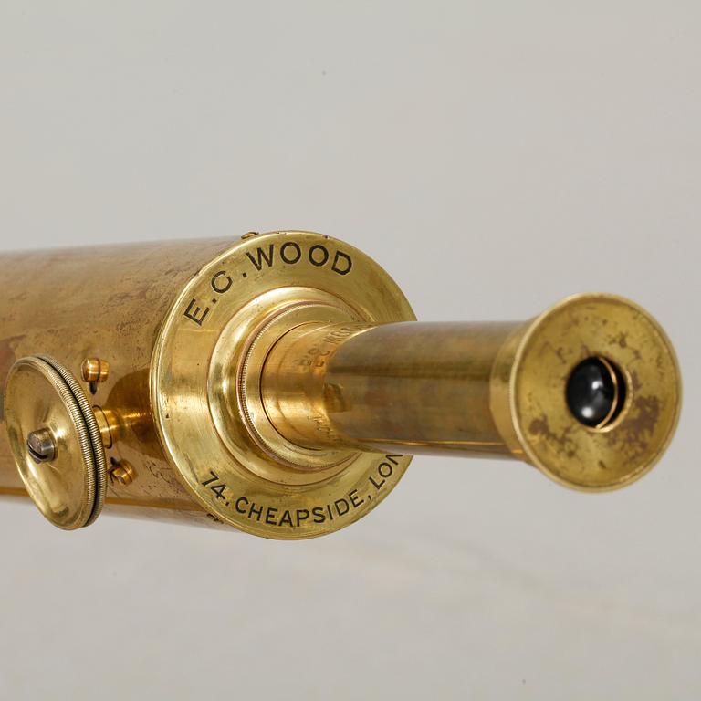 STJÄRNKIKARE, mässing, EG Wood London, omkring 1900.