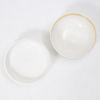 Karin Björquist, Bowls with lids, 14 pcs, porcelain, "Nobel" Rörstrand.