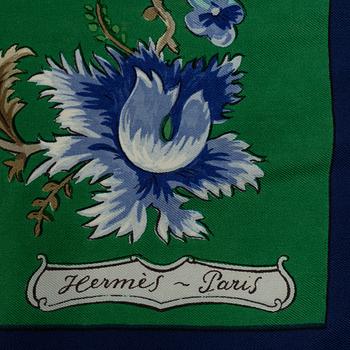 Hermès, a 'Les Jardiniers du Roy' silk scarf.