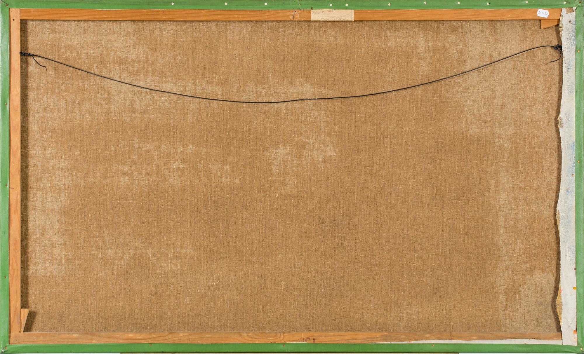 STURE JOHANNESSON, acrylic on canvas. Signed and dated-66.