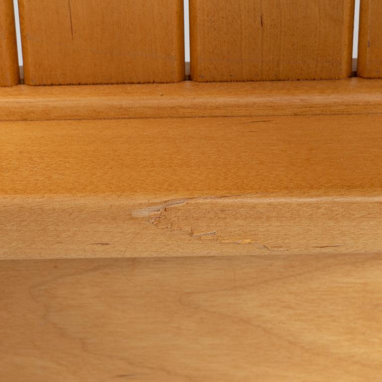 An 'Ulrika' birch headboard and foot end, by Carl Malmsten for Åfors, second half of the 20th Century.