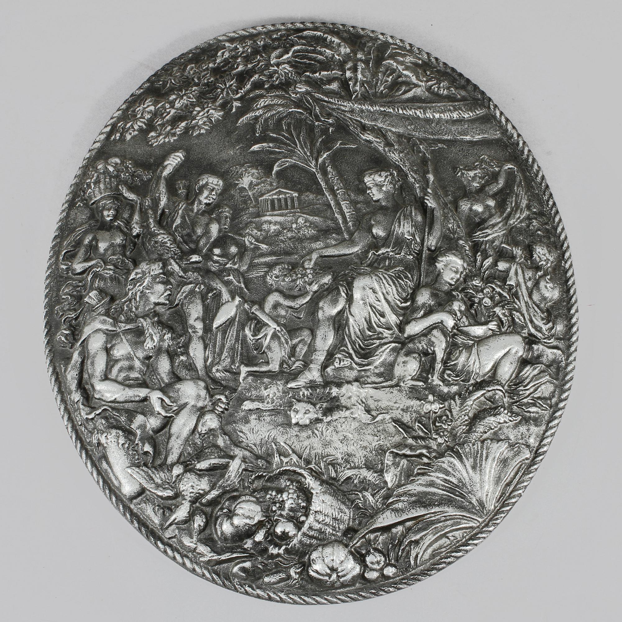 DEKORSKÖLD, metall, efter C H Norrström, 1900-talets andra hälft.