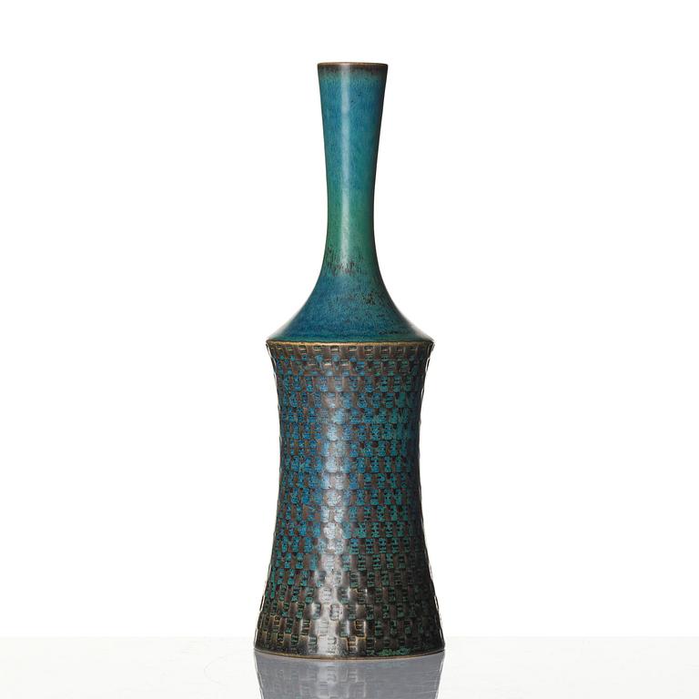 Stig Lindberg, a stoneware vase, Gustavsberg Studio, 1963.