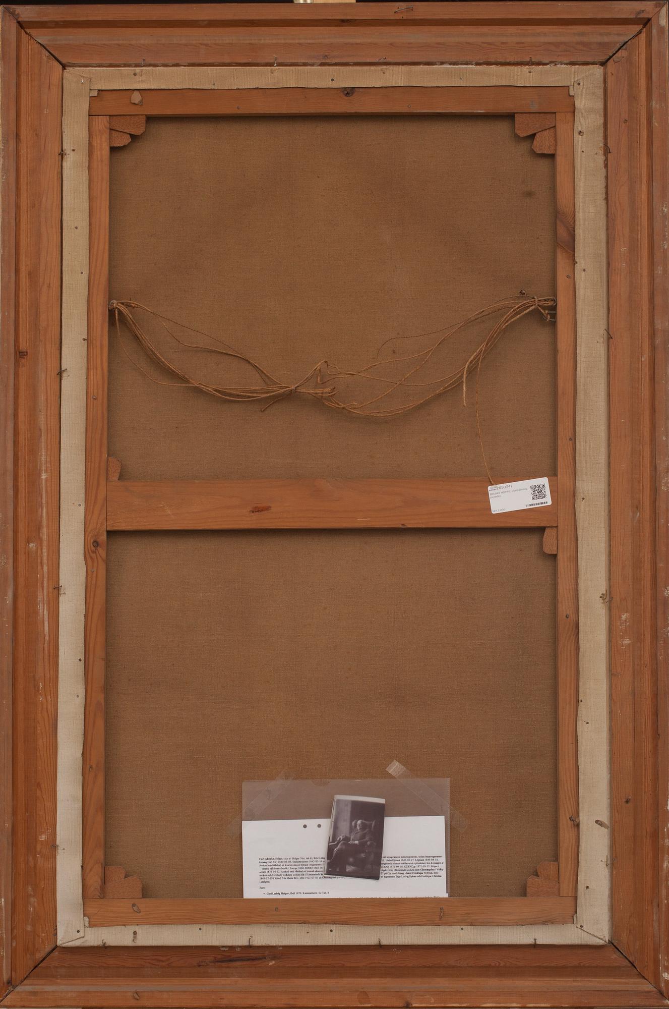 BRUNO HOPPE, oljemålning, porträtt.