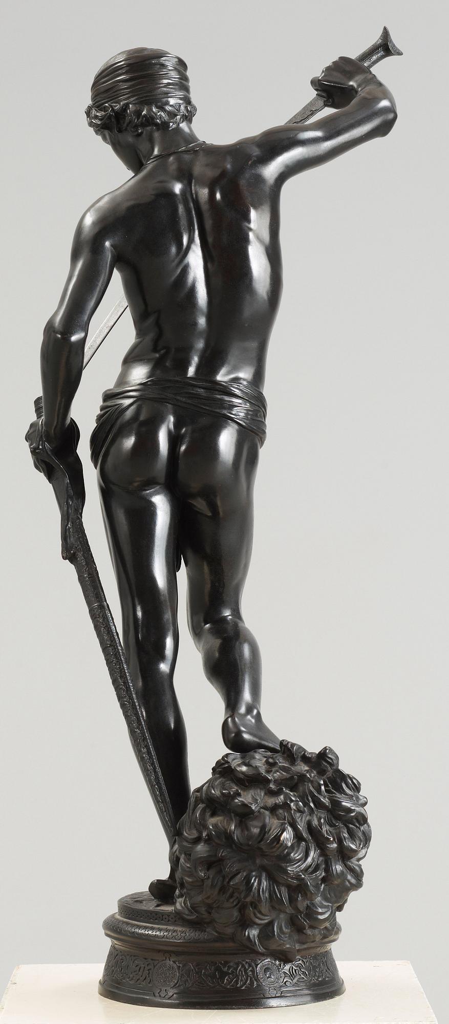 Jean Antonin Marius Mercié, "David vainqueur" (= The winner David).