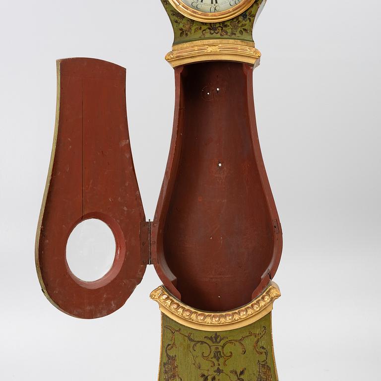 A rococo longcase clock by P. Malm (watchmaker in Stockholm 1766-96).
