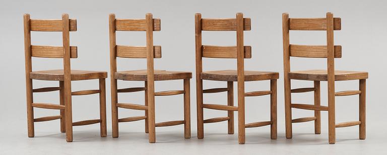 An Axel Einar Hjorth stained pine set 'Sandhamn', Nordiska Kompaniet, 1930's.