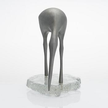 Tapio Wirkkala, sculpture, Suokurppa (Snipe). Stamped Kultakeskus Oy Design: Tapio Wirkkala Made in Finland.