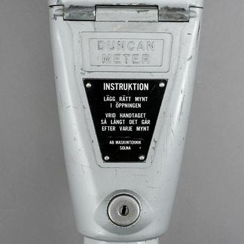 PARKERINGSAUTOMAT, Duncan Meter, 1900-tal.