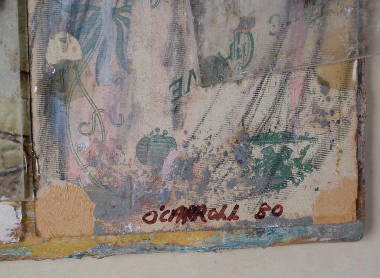 ANTHONY O'CARROLL, collage, signerad och daterad -80.