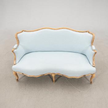 Rococo-style sofa, early to mid-20th century.