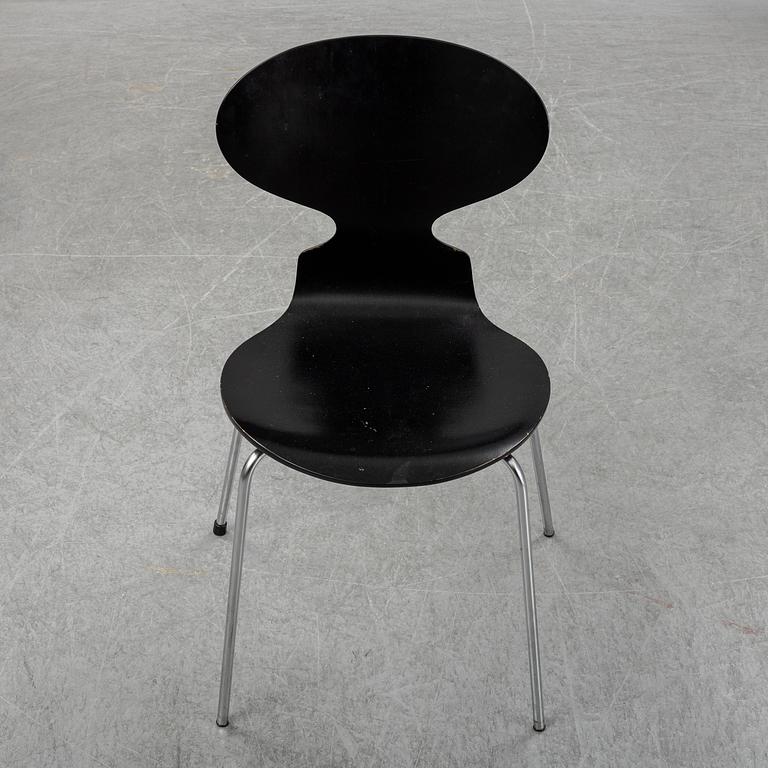 Four 'Ant' chairs by Arne Jacobsen for Fritz Hansen, dated  1973.