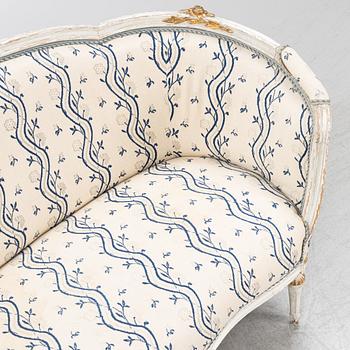 A Swedish Gustavian Sofa, late 18th Century.