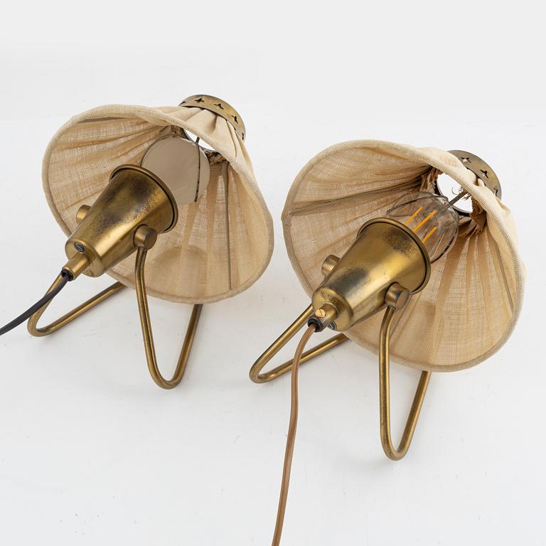 Einar Bäckström, a pair of table lamps, Swedish Modern, 1940s.