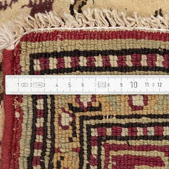 An antique Agra carpet Of Mughal 'Shrub' design, northern India, c. 270 x 180 cm.