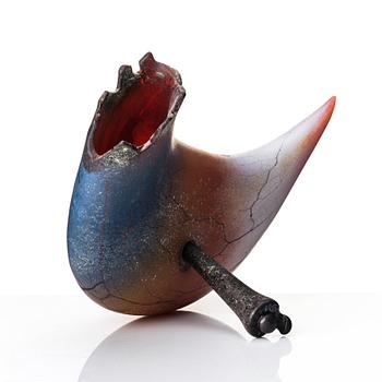 William Morris, a 'Tooth' glass sculpture, Pilchuck USA 1995. Acquired straight from the artist.