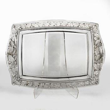 René Lalique, bricka/fat  1940-tal gjutet glas.