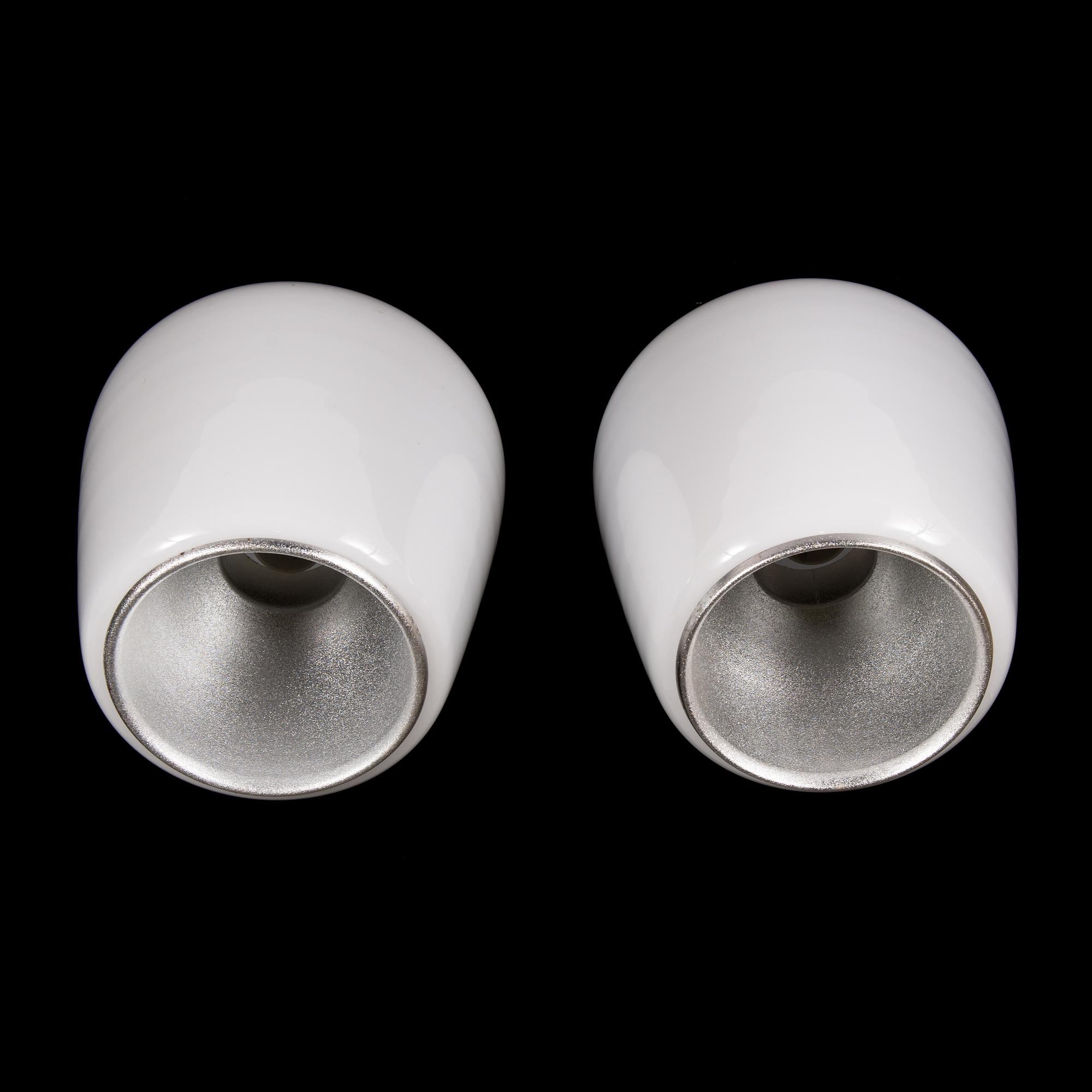 Lisa Johansson-Pape, a pair of 1950's '70-001' ceiling lights for Orno.