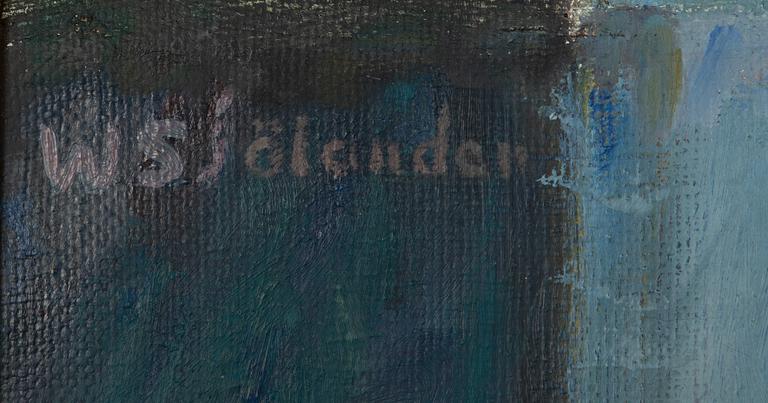 Waldemar Sjölander, canvas, signed.