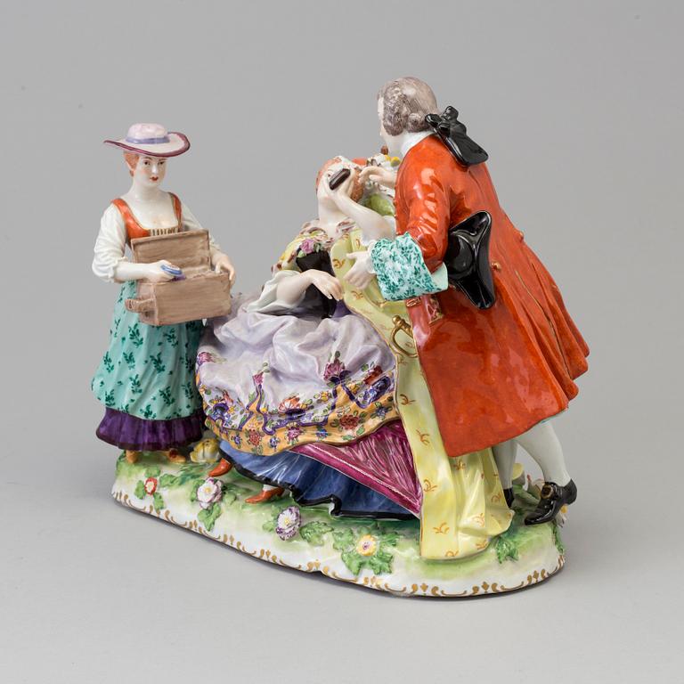 A large porcelain group, 'Vienna', 19th Century.