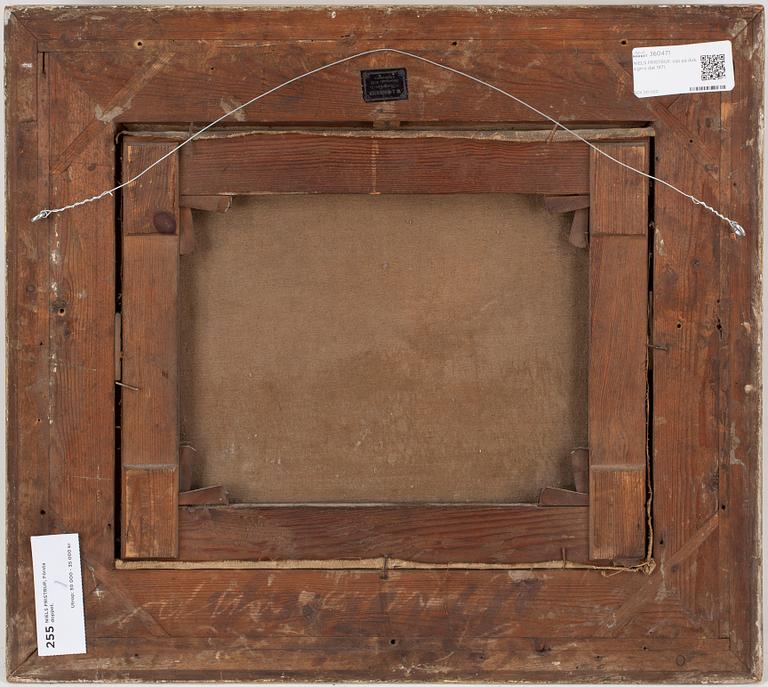 NIELS FRISTRUP, olja på duk, sign o dat 1871.
