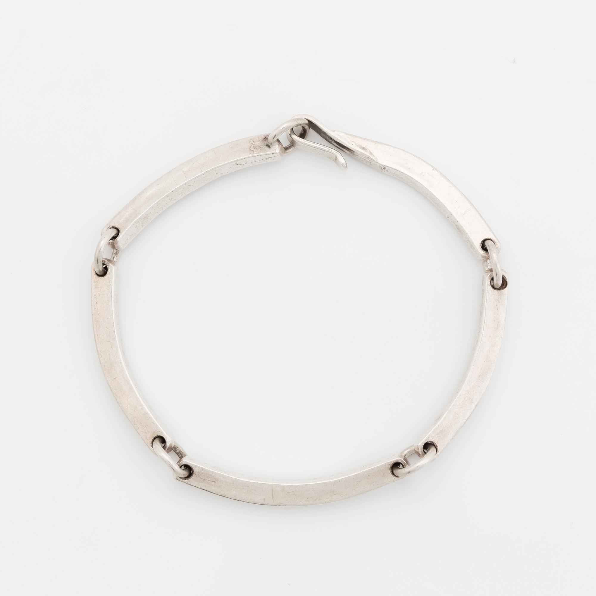 Silver bracelet, Martin Öhman, Halmstad 1982.