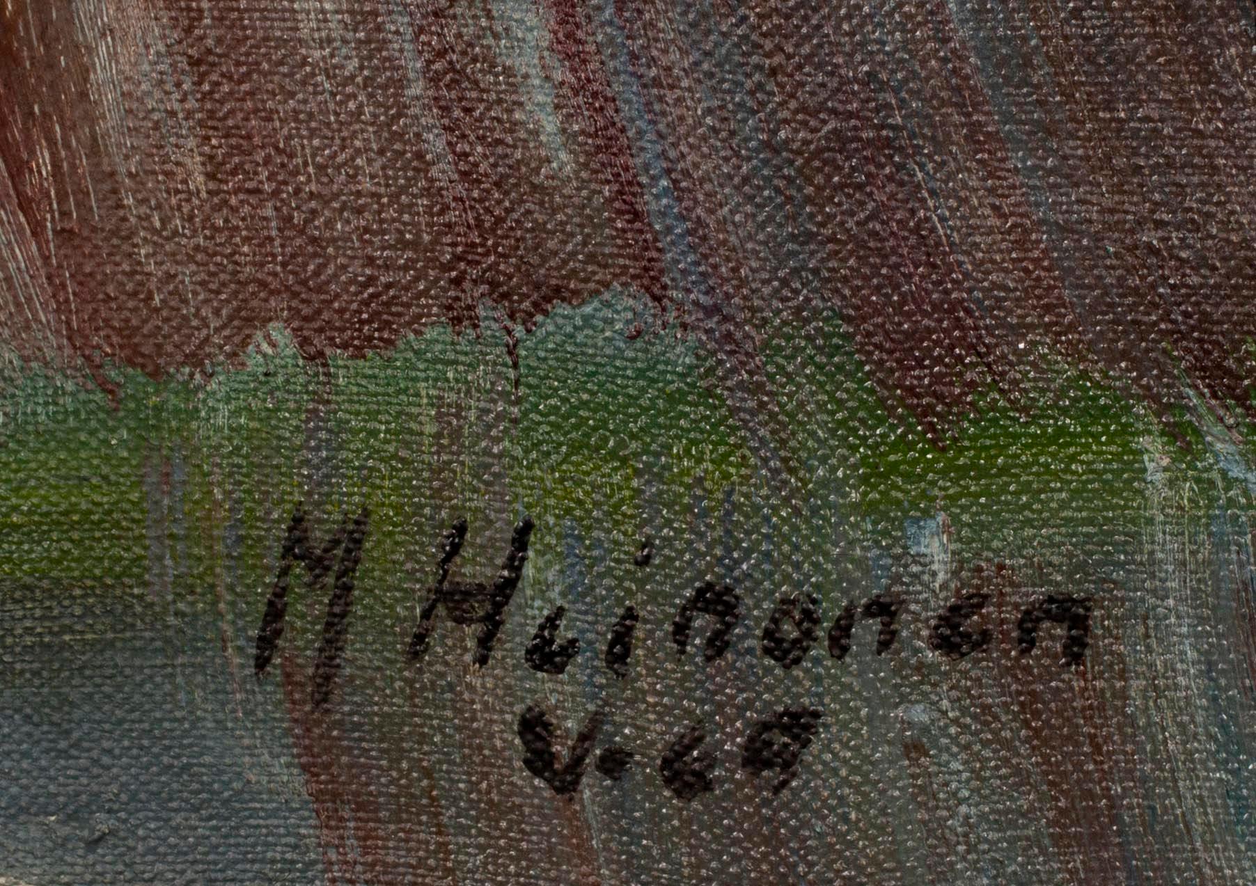 MAURI HEINONEN, olja på duk, sign. och dat. v. -69.