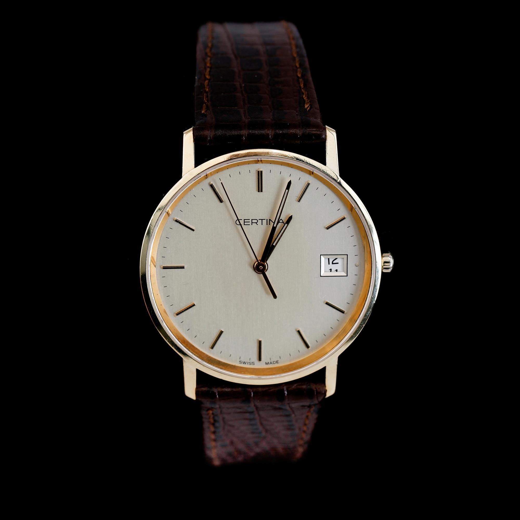 ARMBANDSUR, 14K guld, Certina, 1990-tal.