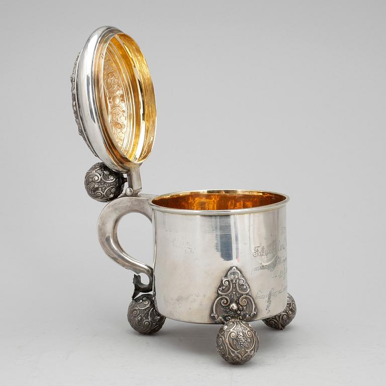 STOP, silver, GAB, Stockholm, 1901. Vikt ca 566 gram.