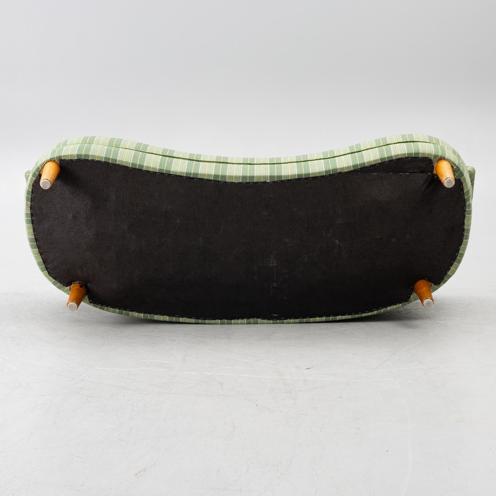 Carl Malmsten, soffa, svängd "Roma", 1900-talets mitt.