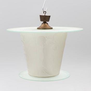 Harald Notini, a ceiling lamp model 10918, Arvid Böhlmarks Lampfabrik, Stockholm, 1930s.